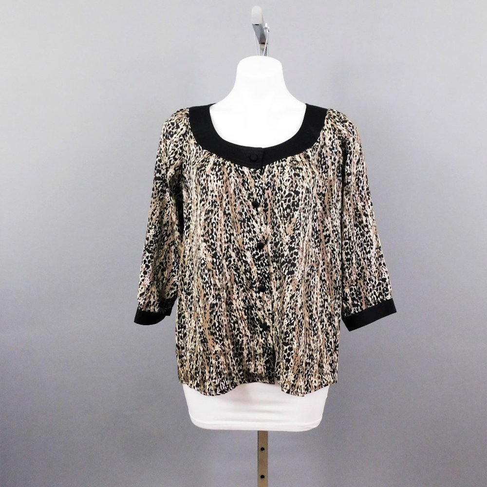 Covington Women Shirt Brown Black‎ M